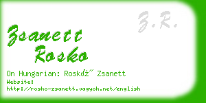 zsanett rosko business card